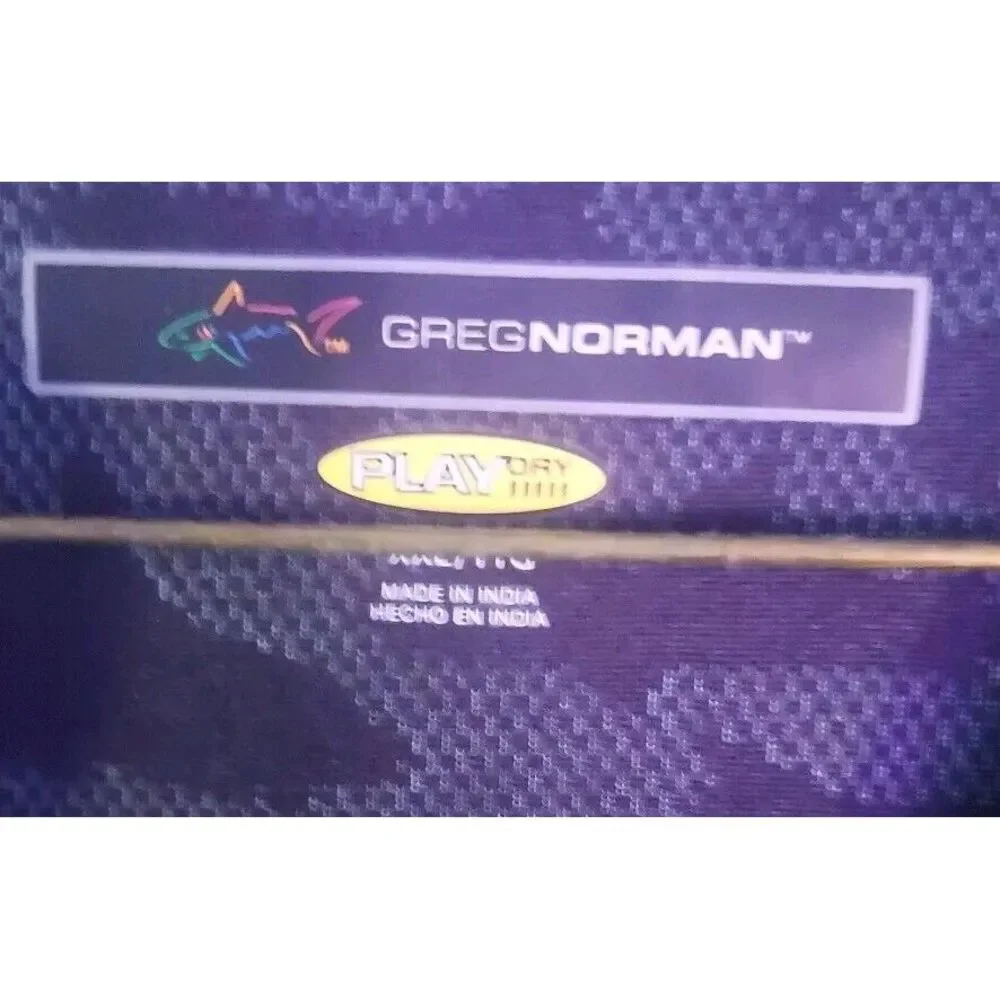 Greg Norman Play‎ Day 1/4 Button Down Polo Short Sleeve 2xl Black